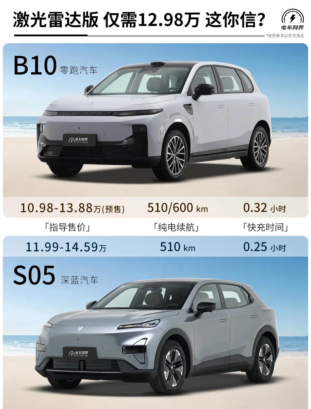 零跑B10开启预售 预售价10.98-13.98万元